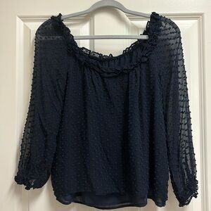 Gorgeous clip dot blouse from J. Crew